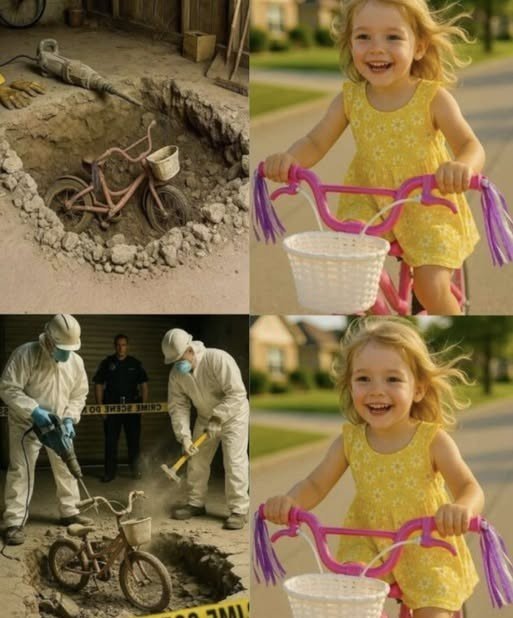 Ένα λαμπερό καλοκαιρινό απόγευμα στα προάστια του Οχάιο, η μικρή Έμιλι Πάρκερ, μόλις πέντε ετών, πήρε το ροζ ποδηλατάκι της, έτοιμη για μια φαινομενικά αθώα και συνηθισμένη βόλτα στον δρόμο μπροστά από το σπίτι. Η μητέρα της, η Λίντα Πάρκερ, την παρακολουθούσε από τη βεράντα χαμογελώντας, καθώς τα χαρούμενα γέλια της αντηχούσαν ανάμεσα στα γειτονικά σπίτια. Το κίτρινο φόρεμα της Έμιλι ανεμίζε απαλά στο αεράκι και το λευκό καλάθι του ποδηλάτου αναπηδούσε κάθε φορά που οι ρόδες περνούσαν πάνω από μια λακκούβα. «Μην απομακρυνθείς πολύ, αγάπη μου!» της φώναξε η Λίντα. «Το υπόσχομαι, μαμά!» απάντησε η Έμιλι, πατώντας πιο δυνατά τα πετάλια. Όμως τα λεπτά περνούσαν και η Έμιλι δεν επέστρεφε. Ο ήλιος άρχισε να χάνεται πίσω από τον ορίζοντα και ένα κύμα ανησυχίας πλημμύρισε την καρδιά της Λίντα. Έτρεξε μέχρι τη γωνία ελπίζοντας να δει την κόρη της να ξεπροβάλλει, αλλά βρήκε μόνο σιωπή. Ο πανικός την κατέκλυσε. Οι γείτονες βγήκαν να βοηθήσουν στην απεγνωσμένη αναζήτηση, η αστυνομία ειδοποιήθηκε, και εκείνη η νύχτα χαράχτηκε για πάντα στη μνήμη της οικογένειας Πάρκερ. Το μόνο στοιχείο που εντοπίστηκε ήταν μια ροζ κορδέλα, ξεκολλημένη από το τιμόνι του ποδηλάτου, μπλεγμένη στο γρασίδι κοντά στο πάρκο. Κανένας μάρτυρας. Κανένα άλλο ίχνος. Η Έμιλι είχε εξαφανιστεί χωρίς καμία εξήγηση. Πέρασαν δώδεκα χρόνια γεμάτα πόνο και προσμονή. Η Λίντα και ο σύζυγός της, ο Μάικλ, κράτησαν το δωμάτιο της Έμιλι ανέγγιχτο: τα αρκουδάκια στη θέση τους, τα παιδικά της σχέδια στους τοίχους, σαν να μπορούσε να ανοίξει την πόρτα και να επιστρέψει ανά πάσα στιγμή. Κάθε χρόνο στα γενέθλιά της, η Λίντα έψηνε μια μικρή τούρτα και, μέσα από δάκρυα, ψιθύριζε: «Σε παρακαλώ… γύρνα πίσω, Έμιλι». Οι έρευνες σταμάτησαν. Τα στοιχεία δεν οδηγούσαν πουθενά. Οι θεωρίες κατέρρευσαν. Τελικά, οι Πάρκερ μετακόμισαν σε άλλη πόλη, ανίκανοι να συνυπάρξουν με τις αναμνήσεις της απουσίας της. Το σπίτι πουλήθηκε, ανακαινίστηκε, ξανα πουλήθηκε ξανά — και κανείς δεν μπορούσε να φανταστεί ότι η απάντηση στο μυστήριο βρισκόταν ακόμη κρυμμένη μέσα στους τοίχους του. Το 2025, οι νέοι ιδιοκτήτες προσέλαβαν εργάτες για να ανακαινίσουν το παλιό ακίνητο. Το υγρό, ετοιμόρροπο υπόγειο χρειαζόταν ολοκληρωτική επισκευή. Όταν έσπασαν το τσιμεντένιο δάπεδο με κομπρεσέρ, το έδαφος υποχώρησε, αποκαλύπτοντας μια κρυφή κοιλότητα. Ο Ντέιβ Μίτσελ, ένας από τους εργάτες, έσκυψε να απομακρύνει τα μπάζα και η αχτίδα του φακού του σταμάτησε πάνω σε κάτι που τον έκανε να παγώσει: δύο μικρές, σκουριασμένες ρόδες. Εκεί, μισοθαμμένο κάτω από το πάτωμα, βρισκόταν ένα ροζ παιδικό ποδήλατο. Το ψάθινο καλάθι του ήταν σπασμένο, σχεδόν διαλυμένο — αλλά ήταν αναγνωρίσιμο. «Πρέπει να δεις αυτό…» είπε με τρεμάμενη φωνή ο Ντέιβ. Μια γειτόνισσα που παρακολουθούσε τις εργασίες το αναγνώρισε αμέσως. «Είναι το ποδήλατο της Έμιλι…» ψιθύρισε, φέρνοντας το χέρι στο στόμα της. «Του κοριτσιού που εξαφανίστηκε… πριν από τόσα χρόνια.» Η ανακάλυψη άνοιξε ξανά την υπόθεση. Το ποδήλατο δεν βρισκόταν εκεί τυχαία. Ήταν το στοιχείο που φανέρωνε ένα μυστικό θαμμένο για περισσότερο από μια δεκαετία. Για τη Λίντα και τον Μάικλ, ο πόνος επέστρεψε με ορμή — αλλά επέστρεψε και η ελπίδα να βρεθεί επιτέλους η αλήθεια.