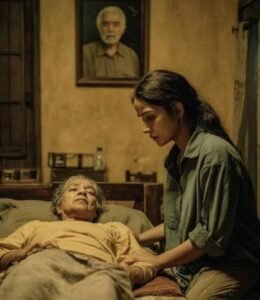 Όταν ο άντρας της την εγκατέλειψε, η Πρίγια ήταν μόλις είκοσι πέντε ετών. Εκείνος έφυγε να εργαστεί στο εξωτερικό και δεν επικοινώνησε ποτέ ξανά μαζί της. Η Πρίγια έκλαψε πολύ… όμως, ακόμη και με μάτια πρησμένα από τα δάκρυα, συνέχιζε να ετοιμάζει με φροντίδα τα γεύματα της πεθεράς της. Η κυρία Άμμα είχε υποστεί εγκεφαλικό. Ήταν εντελώς κατάκοιτη και εξαρτιόταν ολοκληρωτικά από την Πρίγια. Πολλοί τη συμβούλευαν να επιστρέψει στην οικογένειά της και να ξεκινήσει μια νέα ζωή. Μα εκείνη χαμογελούσε γλυκά και έλεγε: «Η Άμμα μου φέρθηκε σαν μητέρα από την πρώτη μέρα του γάμου μου». Θυμόταν τότε που είχε αρρωστήσει σοβαρά· η Άμμα ξαγρυπνούσε δίπλα της, της έδινε τα φάρμακά της και φρόντιζε να έχει πάντα ζεστό νερό. Κάθε φορά που η Πρίγια ένιωθε αποκαρδιωμένη, η Άμμα της έπιανε το χέρι και της ψιθύριζε: «Είμαι εδώ, κόρη μου». Έτσι, η Πρίγια αποφάσισε να μείνει. Μέρα με τη μέρα μαγείρευε, καθάριζε, έπλενε ρούχα, έκανε φυσικοθεραπεία στην Άμμα και την τάιζε με απέραντη υπομονή. Τις παγωμένες μέρες, όταν η Άμμα έτρεμε, η Πρίγια της έκανε μασάζ με ζεστό λάδι και σκέπαζε τα άκρα της για να κοιμάται ήρεμα. Ακόμη κι όταν ήταν εξαντλημένη, έβρισκε πάντα τη δύναμη να ετοιμάζει το αγαπημένο της φαγητό και να την ταΐζει κουταλιά-κουταλιά. Η Άμμα την κοιτούσε με βλέμμα γεμάτο σιωπηλή ευγνωμοσύνη — μια αγάπη που δεν χρειαζόταν λόγια. Έτσι πέρασαν είκοσι χρόνια. Οι πρώτες γκρίζες τρίχες φάνηκαν στα μαλλιά της Πρίγια. Οι γείτονες ψιθύριζαν με θαυμασμό: «Ποιος άλλος έχει τέτοια καλοσύνη στην καρδιά του;» Κάποιοι άντρες προσπάθησαν να την πλησιάσουν. Εκείνη χαμογελούσε και απαντούσε ήρεμα: «Όσο ζει η Άμμα, εγώ δεν φεύγω». Με τον καιρό, η υγεία της Άμμα χειροτέρεψε. Μια μέρα, την κάλεσε κοντά της, της έπιασε το τρεμάμενο χέρι και ψιθύρισε: «Ευχαριστώ, παιδί μου… αλλά υπάρχει κάτι που δεν σου έχω πει ποτέ». Η Πρίγια έσκυψε μπροστά, περιμένοντας. «Ο άντρας σου ήθελε διαζύγιο και μου ζήτησε να το υπογράψω. Αρνήθηκα και έφυγε θυμωμένος. Χρόνια αργότερα… πέθανε σε ατύχημα. Η στάχτη του ήρθε από το εξωτερικό· την φύλαξα κάτω από την Αγία Τράπεζα». Η καρδιά της Πρίγια βούλιαξε. Δεν είχε πια δάκρυα να κλάψει. Η Άμμα συνέχισε με αδύναμη φωνή: «Το συμβόλαιο της γης είναι στην ντουλάπα. Τώρα είναι στο όνομά σου. Δεν απέκτησα ποτέ κόρες, μα εσύ ήσουν πάντα δική μου». Η Άμμα έφυγε ήρεμα, μέσα στη γαλήνη. Στην κηδεία της, όλο το χωριό ήρθε να την αποχαιρετήσει. Πολλοί δάκρυσαν βλέποντας την Πρίγια να γονατίζει δίπλα στο φέρετρο, βουβή, συντετριμμένη, με μια θλίψη που ερχόταν από τα βάθη της ψυχής της. Λίγες μέρες αργότερα, άνοιξε την ντουλάπα. Δίπλα στο συμβόλαιο βρήκε έναν λογαριασμό ταμιευτηρίου: πάνω από δύο εκατομμύρια ρουπίες. Η Άμμα είχε μαζέψει αυτά τα χρήματα κρυφά — νοικιάζοντας μέρος της γης, πουλώντας προϊόντα από τον κήπο και βάζοντας στην άκρη λίγα-λίγα από τη σύνταξή της — όλα στο όνομα της Πρίγια. Στην πρώτη επέτειο του θανάτου της, η Πρίγια ανακαίνισε το σπίτι. Στην αυλή άνοιξε ένα μικρό μαγαζί και το ονόμασε: **«Το Σπίτι με τον Χυλό της Άμμας».** Οι πελάτες πλήρωναν ό,τι μπορούσαν — κάποιοι, τίποτα απολύτως. Όταν τη ρωτούσαν γιατί δεν χρέωνε περισσότερο, εκείνη απαντούσε χαμογελώντας: «Η Άμμα ζούσε με τον χυλό που της έφτιαχνα. Τώρα ζω εγώ, φτιάχνοντάς τον για τους άλλους. Αυτό μου φτάνει». Εκείνο το βράδυ, το μαγαζί ήταν γεμάτο. Σε μια γωνία, μια ηλικιωμένη γυναίκα έτρωγε αργά ένα μπολ με ζεστό χυλό. Σήκωσε το βλέμμα και είπε συγκινημένη: «Παιδί μου, αυτός ο χυλός είναι θεϊκός… ζεσταίνει την ψυχή». Τα μάτια της Πρίγια γέμισαν δάκρυα. Θυμήθηκε την Άμμα, χαμήλωσε το κεφάλι και ψιθύρισε γλυκά: «Κυρία μου… τον έφτιαξα με όλη την αγάπη που κάποτε μου χάρισαν».