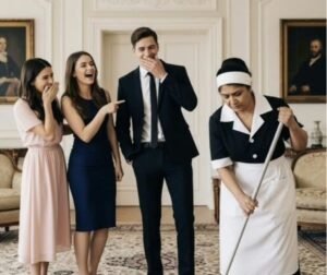 Η κακομεταχειρισμένη υπηρέτρια δεν ήταν αυτό που πίστευαν όλοι. Στην πραγματικότητα, ήταν η αληθινή κυρία της έπαυλης. Κάθε πρωί, στις έξι ακριβώς, η Μαρία διέσχιζε τους ατελείωτους διαδρόμους του κτήματος Γουέξλεϊ. Τα μαλλιά της ήταν πιασμένα πίσω με μια λευκή κορδέλα, η μαύρη στολή της άψογα σιδερωμένη και τα βήματά της, αθόρυβα και απόλυτα μετρημένα, θύμιζαν τελετουργία. Γυάλιζε ασημένιους πολυελαίους, έτριβε τα μαρμάρινα πατώματα, ξεσκόνιζε πορτρέτα ξεχασμένων αριστοκρατών που την παρατηρούσαν από τους τοίχους λες και της υπενθύμιζαν πως δεν ανήκε εκεί. Για τους καλεσμένους – ακόμη και για κάποιους από τους ενοίκους – η Μαρία ήταν αόρατη: μια απλή υπηρέτρια που έσκυβε το κεφάλι και καθάριζε πίσω από όλους. Κανείς τους δεν φανταζόταν πως αυτή η διακριτική γυναίκα, με κάθε της κίνηση υπολογισμένη, δεν ήταν απλώς μια υπάλληλος, αλλά η Μαρία Ακόστα Γουέξλεϊ: η νόμιμη ιδιοκτήτρια της έπαυλης. Ο εκλιπών σύζυγός της, ο Κάρολος Γουέξλεϊ Γ΄ – ένας εσωστρεφής εκατομμυριούχος του οποίου ο αιφνίδιος θάνατος συγκλόνισε την υψηλή κοινωνία – της είχε αφήσει ολόκληρη την περιουσία. Η διαθήκη του, ξεκάθαρη και λεπτομερώς γραμμένη, της κληροδότησε τα πάντα: το κτήμα, τη γη, τους λογαριασμούς. Εκείνο που ο κόσμος θεωρούσε «τρελή ιδιοτροπία» – ο γάμος με μια γυναίκα που είχε εμφανιστεί από το πουθενά – ήταν απλώς η τελευταία του επιθυμία. Όμως η Μαρία διάλεξε τη σιωπή. Φύλαξε τη διαθήκη κρυμμένη, μακριά από άπληστους συγγενείς και καιροσκόπους που περίμεναν την κατάλληλη στιγμή για να αρπάξουν ό,τι δεν τους ανήκε. Κρυμμένη σε κοινή θέα, παρουσιάστηκε ως υπηρέτρια ανάμεσα στο οικιακό προσωπικό, παρακολουθώντας τους «γύπες» να τσακώνονται για τα ψίχουλα που νόμιζαν πως θα έπαιρναν. Η Χάρπερ, η Τίφανι και η Μάντισον – τρεις κακομαθημένες, αλαζονικές νεαρές – την αντιμετώπιζαν καθημερινά με περιφρόνηση. Ο Άσερ, ο μακρινός ανιψιός του Κάρουλου, φιλόδοξος και υπερόπτης, πίστευε πως ήταν ο φυσικός διάδοχος της περιουσίας. Όλοι τους συμπεριφέρονταν σαν να τους ανήκε ο τόπος, ενώ η Μαρία συνέχιζε να παίζει τον ρόλο της υπηρέτριας. Μέχρι τη βραδιά του ετήσιου φιλανθρωπικού γκαλά. Η αίθουσα χορού έλαμπε κάτω από τους κρυστάλλινους πολυελαίους, οι καλεσμένοι γελούσαν κρατώντας ποτήρια σαμπάνιας και το αρχοντικό έμοιαζε με σκηνικό από παραμύθι. Η Μαρία, όπως πάντα, έμενε στη σκιά, συντονίζοντας το προσωπικό διακριτικά και αποτελεσματικά. Τότε ο Άσερ βρήκε την ευκαιρία να την εξευτελίσει. Την κάλεσε μπροστά στο πλήθος, την ανάγκασε να καθαρίσει έναν ανύπαρκτο λεκέ και, με δηλητηριώδες χαμόγελο, πρότεινε να χρεώσουν «είσοδο για να δουν τη δεξιοτεχνία της». Τα γέλια αντήχησαν στην αίθουσα. Αλλά η Μαρία δεν λύγισε. Έβγαλε αργά την ποδιά της, την άφησε προσεκτικά πάνω σ’ ένα τραπέζι και είπε ήρεμα: «Αρκετά.» Η σιωπή σκέπασε το δωμάτιο. «Έχω ανεχτεί την προσβολή σου για πολύ καιρό,» συνέχισε. «Αλλά αυτό το σπίτι… δεν σου ανήκει, Άσερ.» Και τότε, μπροστά σε πολιτικούς, διασημότητες και επίδοξους κληρονόμους, δήλωσε: «Είμαι η Μαρία Γουέξλεϊ. Η νόμιμη ιδιοκτήτρια αυτής της έπαυλης.» Ο δικηγόρος που βρισκόταν στο γκαλά επικύρωσε επί τόπου τη διαθήκη. Οι φρουροί συνόδευσαν τον Άσερ και τους συμμάχους του έξω από το κτήμα. Και η γυναίκα που είχαν όλοι αγνοήσει στάθηκε επιτέλους στη θέση που της άξιζε. Όμως ο πόλεμος δεν είχε τελειώσει. Ο Άσερ συνέχισε να την πολεμά: αμφισβήτησε τη διαθήκη, την κατηγόρησε για χειραγώγηση, προσπάθησε να λερώσει το όνομά της στα μέσα. Η Μαρία απάντησε με πράξεις. Άνοιξε την έπαυλη σε φιλανθρωπικούς σκοπούς, δημιούργησε ξενώνες για ανύπαντρες μητέρες, μετέτρεψε την αίθουσα χορού σε χώρο συγκέντρωσης πόρων. Μα πάνω απ’ όλα, μίλησε ανοιχτά για την ιστορία της. Ο κόσμος την αγκάλιασε. Ο Άσερ έγινε περίγελος. Όμως εκείνος δεν δίστασε να παίξει βρώμικα· δωροδοκίες, ψεύτικοι μάρτυρες, κατασκευασμένες κατηγορίες. Μέχρι τη στιγμή που η Μαρία παρουσίασε την απόλυτη απόδειξη: ένα βίντεο που είχε ηχογραφήσει ο Κάρολος εβδομάδες πριν πεθάνει, στο οποίο ξεκαθάριζε πως η κληρονομιά ήταν δική της και μόνο δική της. Το βίντεο μεταδόθηκε ζωντανά. Και εκείνο το βράδυ, ο Άσερ έχασε οριστικά. Με τον καιρό, η Μαρία όχι μόνο διατήρησε την έπαυλη, αλλά τη μεταμόρφωσε σε σύμβολο δικαιοσύνης. Ξαναπροσέλαβε το απολυμένο προσωπικό, αύξησε τους μισθούς, έδωσε φωνή σε όσους ήταν για χρόνια αόρατοι. Δεν ήταν πια η υπηρέτρια που γυάλιζε πατώματα, αλλά η γυναίκα που καθάρισε δεκαετίες αδικίας. Στην επέτειο του θανάτου του Καρόλου, άναψε ένα κερί στο παρεκκλήσι και ψιθύρισε: «Χάρη σε εσένα, βρήκα τη φωνή μου.» Και τότε κατάλαβε πως η κληρονομιά της δεν ήταν απλώς μια τεράστια περιουσία. Ήταν η δύναμη να γράψει η ίδια την ιστορία της.