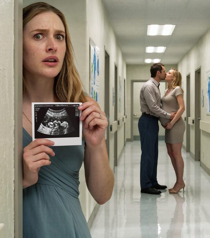 Ένα Όνειρο που Επιτέλους Γίνεται Πραγματικότητα Για τρία ολόκληρα χρόνια, ο σύζυγός μου κι εγώ ονειρευόμασταν να γίνουμε γονείς. Περνούσαμε ατελείωτες νύχτες συζητώντας, υπομένοντας αμέτρητες ιατρικές εξετάσεις και μήνες θεραπειών. Υπήρχαν νύχτες που αποκοιμιόμουν με δάκρυα, φοβούμενη πως το όνειρό μας ίσως να μη γινόταν ποτέ πραγματικότητα. Μέχρι που, ένα πρωινό, με τρεμάμενα χέρια, είδα τις δύο καθαρές γραμμές στο τεστ. Η καρδιά μου χτυπούσε δυνατά, τα μάτια μου θόλωναν από τα δάκρυα. Ήθελα να τρέξω κοντά του, να φωνάξω στον κόσμο τα νέα, αλλά συγκρατήθηκα. Περίμενα την επιβεβαίωση του γιατρού. Ήθελα αυτή η στιγμή να είναι τέλεια. Ο Υπερηχογράφος που Άλλαξε τα Πάντα Την ημέρα του ραντεβού, ξάπλωσα στο εξεταστικό κρεβάτι κοιτώντας την οθόνη, ενώ ο γιατρός χαμογελούσε. «Συγχαρητήρια», είπε ζεστά. «Είσαι έγκυος». Τα λόγια του έπεσαν πάνω μου σαν φως μετά από χρόνια σκοταδιού. Η χαρά με πλημμύρισε. Κράτησα τη μικρή φωτογραφία του υπερηχογραφήματος στο στήθος μου, έτοιμη να μοιραστώ τα πιο όμορφα νέα της ζωής μας. Αλλά λίγα λεπτά αργότερα, ο κόσμος μου κατέρρευσε. Το Σοκ στον Διάδρομο Μόλις λίγα βήματα πιο πέρα τον είδα. Ο άντρας μου… δεν ήταν μόνος. Αγκαλιάζε μια νεότερη γυναίκα και τα χείλη του ενώθηκαν με τα δικά της σε ένα φιλί τόσο οικείο που ένιωσα την καρδιά μου να σκίζεται. Και εκείνη… ήταν κι αυτή έγκυος. Πάγωσα. Η χαρά μου διαλύθηκε. Η φωτογραφία του υπερηχογραφήματος έτρεμε στα δάχτυλά μου. Κρύφτηκα πίσω από τη γωνία, προσευχόμενη να μην με δουν. Τα πόδια μου ήταν βαριά σαν μόλυβδο, μα η καρδιά μου μού έλεγε να τους ακολουθήσω. Και το έκανα. Το Άγνωστο Σπίτι Τους ακολούθησα μέχρι μια άγνωστη γειτονιά. Σταμάτησα σε μικρή απόσταση, παρακολουθώντας τους να μπαίνουν σε ένα μικρό, τακτοποιημένο σπίτι. Τον είδα να ξεκλειδώνει την πόρτα. Τα χέρια μου έτρεμαν στο τιμόνι. Δεν μπορούσα να αναπνεύσω, αλλά ούτε και να φύγω. Μάζεψα το κουράγιο μου και χτύπησα την πόρτα. Κάθε χτύπος αντηχούσε σαν τύμπανο στο κεφάλι μου. Η πόρτα άνοιξε. Ήταν εκείνος. Για μια στιγμή έδειξε έκπληκτος, ύστερα χαμογέλασε αμήχανα, σαν να μη συνέβαινε τίποτα. «Πέρασε μέσα», είπε σοβαρά. Η Φωνή της Άλλης Γυναίκας Στο εσωτερικό, η νεαρή γυναίκα γύρισε προς το μέρος μου. Το χέρι της ακουμπούσε τρυφερά τη φουσκωμένη κοιλιά της. Χαμογέλασε αχνά. «Επιτέλους. Σε περίμενα… Είμαι—» Σταμάτησε. Η σιωπή απλώθηκε βαριά, σαν καταιγίδα που πλησιάζει. Ήξερα ότι η αλήθεια ήταν έτοιμη να ξεσπάσει — μια αλήθεια φτιαγμένη από προδοσίες, ψέματα και μυστικά. Η Εξομολόγησή της Το χαμόγελό της έσβησε. Τα μάτια της, γεμάτα νευρικότητα, κινήθηκαν ανάμεσα σε μένα και τον σύζυγό μου. Πήρε βαθιά ανάσα. «…Είμαι ξαδέρφη του». Ξαδέρφη; Ήμουν μπερδεμένη. Αυτό δεν εξηγούσε εκείνο το φιλί. Ο άντρας μου έσπευσε να μιλήσει, με έναν ψύχραιμο τόνο που με τρόμαξε. «Είναι οικογένεια, αγάπη μου. Έχεις παρεξηγήσει». Αλλά δεν ήταν παρεξήγηση. Το είχα δει. Το είχα ζήσει. «Η οικογένεια δεν φιλιέται έτσι», ψιθύρισα. Η Αλήθεια Αποκαλύπτεται Οι ώμοι της νεαρής γυναίκας έπεσαν. Με κοίταξε με μάτια βουρκωμένα και γύρισε προς εκείνον. «Δεν μπορώ να λέω άλλα ψέματα για χάρη σου». Το δωμάτιο άρχισε να γυρίζει. Κρατήθηκα από μια καρέκλα. «Δεν είμαι ξαδέρφη του», ομολόγησε με σπασμένη φωνή. «Κουβαλάω κι εγώ το παιδί του». Τα λόγια της έσκισαν τον αέρα σαν λεπίδα. Ο άντρας μου χλόμιασε. Πήγε να την αγγίξει, αλλά εκείνη τον απομάκρυνε. Η Υπεράσπισή του «Ήταν λάθος!» τραύλισε. «Συνέβη όταν περνούσαμε δύσκολα… Δεν σημαίνει τίποτα. Εσύ είσαι η γυναίκα μου. Εσένα αγαπώ». Κάθε λέξη του ακουγόταν κενή. Στην τσέπη μου κρατούσα σφιχτά τη φωτογραφία του υπερηχογραφήματος. Δεν ήξερε ακόμη ότι ήμουν κι εγώ έγκυος με το παιδί του. Το παιδί μας. Και τώρα υπήρχε κι άλλο. Η Απόφαση «Δεν ήθελα να το μάθεις έτσι», είπε η νεαρή γυναίκα χαμηλόφωνα. «Πίστευα ότι θα στο είχε πει». Έμεινα σιωπηλή. Η καρδιά μου ράγιζε, αλλά ταυτόχρονα σκληραίνε. Γύρισα και τον κοίταξα. Τον άντρα στον οποίο είχα εμπιστευτεί ζωή και μέλλον. «Ονειρευόσουν μια οικογένεια μαζί μου», του είπα ήρεμα, «ενώ έχτιζες μια άλλη πίσω από την πλάτη μου». Άπλωσε το χέρι του, μα εγώ έκανα πίσω. Για πρώτη φορά μετά από χρόνια, ένιωσα καθαρότητα. Ξαναγεννημένη Δυνατότερη Έφυγα από εκείνο το σπίτι και ο κρύος νυχτερινός αέρας με χτύπησε σαν χαστούκι, φέρνοντάς με πίσω στην πραγματικότητα. Η βροχή μπερδευόταν με τα δάκρυά μου καθώς κρατούσα τη φωτογραφία του υπερηχογραφήματος στο στήθος μου. Η ζωή μου είχε διαλυθεί, μα μια νέα ζωή μεγάλωνε μέσα μου. Δεν ήμουν μόνη. Κουβαλούσα κάτι αγνό, κάτι που θα γινόταν η δύναμή μου. Καθώς οδηγούσα προς το σπίτι, έδωσα μια υπόσχεση στον εαυτό μου: Το παιδί μου θα μεγαλώσει με αγάπη, ειλικρίνεια και σεβασμό — όλα όσα δεν μου έδωσε ο πατέρας του. Για πρώτη φορά, το αύριο δεν με φόβιζε πια.