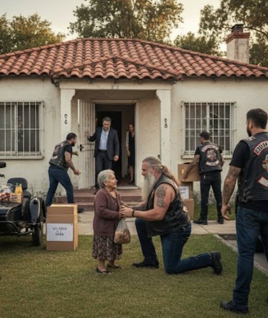 Πέρασα τρεις ώρες καθισμένη σ’ εκείνο το παγωμένο παγκάκι στο εμπορικό κέντρο, με τη λίστα με τα ψώνια που μου είχε γράψει ο γιος μου ακόμη σφιγμένη ανάμεσα στα δάχτυλά μου. Η αδέξια, βιαστική γραφή του ήταν μια πικρή υπενθύμιση της αδιαφορίας που τον είχε κυριεύσει τα τελευταία χρόνια. «Μαμά, αγόρασε τα πράγματά σου. Θα σε περιμένω στο αυτοκίνητο», είχε πει ο Πολ με εκείνο τον ανυπόμονο τόνο που μου ράγισε την καρδιά. Όμως, όταν βγήκα έξω, σέρνοντας με κόπο δύο μικρές τσάντες — τα μόνα που μου επέτρεπε το πενιχρό μου εισόδημα — το λαμπερό SUV είχε εξαφανιστεί. Το άδειο πάρκινγκ αντανακλούσε τη μοναξιά μου. Δέκα λεπτά αργότερα, το παλιό κινητό μου δονήθηκε στη σιωπή. Ένα μήνυμα. Ούτε μια κλήση, ούτε μια φωνή, μόνο παγωμένες λέξεις: «Η Μάργκαρετ βρήκε γηροκομείο. Έλα αύριο. Ήρθε η ώρα.» Έτσι, με αυτή την ψυχρή πρόταση, ο γιος μου ανακοίνωσε πως με εγκατέλειπε. Εγώ — που τον είχα μεγαλώσει μόνη, δουλεύοντας σε τρεις δουλειές για να πληρώσω τις σπουδές του στο κολέγιο. Εγώ, που πούλησα το σπίτι που είχαμε χτίσει με τον πατέρα του με αγάπη, για να μπορέσω να καλύψω τα έξοδα του γάμου των ονείρων του με τη Μάργκαρετ. Η καρδιά μου ήταν γεμάτη αναμνήσεις που έκαιγαν σαν μαχαίρια. Τα δάκρυα θόλωναν την όρασή μου, όταν ο βρυχηθμός από μηχανές με επανέφερε στην πραγματικότητα. Επτά μοτοσικλέτες μπήκαν στο πάρκινγκ. Το έδαφος σείστηκε — κι εγώ μαζί του. Ο φόβος με κατέκλυσε: στα 82 μου, το τελευταίο που ήθελα ήταν προβλήματα με μια συμμορία μοτοσικλετιστών. Όμως ο πιο μεγαλόσωμος από αυτούς, ένας άντρας με γκρίζα γενειάδα που έφτανε ως το στήθος, περπάτησε κατευθείαν προς το μέρος μου. Έσφιξα την τσάντα μου σαν ασπίδα. «Κυρία», είπε με απίστευτα απαλή φωνή, σχεδόν σαν ψίθυρο. «Είστε καλά; Σας έχουμε δει εδώ αρκετή ώρα.» «Περιμένω κάποιον…» ψέλλισα, λέγοντας ψέματα που είχαν γεύση στάχτης. «Σε αυτό το κρύο; Πόσο ακόμα;» ρώτησε με ειλικρινή ανησυχία. Δεν απάντησα. Τα δάκρυα μίλησαν για μένα. Ένας άλλος, νεότερος, με τατουάζ στον λαιμό, έσκυψε δίπλα μου. «Πού μένετε, κυρία;» Του είπα τη διεύθυνσή μου. Εκείνοι αντάλλαξαν βλέμματα που δεν κατάλαβα, κι ένα ρίγος με διαπέρασε. Ο άντρας με τη γενειάδα, που οι άλλοι φώναζαν «Αρκούδα», έγνεψε αργά. «Πρέπει να μιλήσουμε στον γιο σας.» «Όχι, σας παρακαλώ!» είπα τρομαγμένη. «Είναι καλό παιδί… απλώς είναι απασχολημένος.» Ένα ακόμη ψέμα για να προστατέψω εκείνον που με είχε προδώσει. Η Αρκούδα γονάτισε μπροστά μου. Τα μάτια του, βαθιά και κουρασμένα, έλαμπαν με μια απροσδόκητη ζεστασιά. «Δεν είμαστε εδώ για να κάνουμε κακό, κυρία. Αλλά θα σας πάμε στο σπίτι σας. Μήπως ο γιος σας λέγεται Παύλος;» Μόλις που κατάφερα να κουνήσω το κεφάλι μου, τρέμοντας. Με βοήθησε να σηκωθώ και με έβαλε προσεκτικά στο καλάθι της μηχανής του. Ο ήχος των κινητήρων, φεύγοντας από το πάρκινγκ, δεν έμοιαζε πια απειλητικός· ήταν ο ήχος μιας συνοδείας. Όταν φτάσαμε στον δρόμο μου, είδα το SUV του Πολ μπροστά στο σπίτι. Η πόρτα ανοιχτή, τα κουτιά μου στοιβαγμένα στο γρασίδι. Η ζωή μου, πεταμένη σαν απορρίμματα. Ο Αρκούδας κατέβηκε και βάδισε αποφασιστικά. Ο Πολ βγήκε έξω, θυμωμένος — ώσπου ο θυμός του πάγωσε. Η Μάργκαρετ εμφανίστηκε πίσω του, νευρική, με μάτια ορθάνοιχτα. «Τι στο καλό…;» τραύλισε, κοιτώντας τους επτά μοτοσικλετιστές να περικυκλώνουν τις τριανταφυλλιές μου. Η Αρκούδα μίλησε ήρεμα, αλλά με τη βαρύτητα ενός δικαστή. «Εσύ είσαι ο Πολ Κάρτερ, ο γιος του Φρανκ Κάρτερ;» «Ναι. Αυτή είναι ιδιωτική περιουσία, φύγετε.» Η Αρκούδα έκανε ένα βήμα μπροστά, κι εκείνος έκανε πίσω. «Γνώριζα τον πατέρα σου», είπε με ήρεμη, επικίνδυνη φωνή. «Ήμουν παιδί του δρόμου, έτοιμο για φυλακή. Με έπιασε να κλέβω βενζίνη. Αντί να με παραδώσει, με πήγε σπίτι του. Η μητέρα σου με τάισε. Μου έδωσε δουλειά στο συνεργείο του. Μου έμαθε να φτιάχνω μηχανές. Μου έμαθε να είμαι άντρας. Πάντα έλεγε πως η αξία ενός άντρα φαίνεται από το πώς ξεπληρώνει τα χρέη του.» Έδειξε εμένα. «Κι εσύ ξέχασες το μεγαλύτερο χρέος σου.» Ο Πολ σιώπησε. Η Μάργκαρετ προσπάθησε να τον τραβήξει μέσα. «Θέλουμε απλώς να είναι σε ένα καλύτερο μέρος», ψέλλισε. «Χρειάζεται φροντίδα.» Η Αρκούδα κούνησε το κεφάλι του. «Αυτό που χρειάζεται είναι τον γιο της. Κι αν δεν τον έχει, θα έχει εμάς.» Γύρισε στους άλλους. «Παιδιά, βάλτε τα όλα πίσω.» Ένας ένας, οι Άγριοι Άγγελοι μετέφεραν τα πράγματά μου πίσω στο σπίτι, περνώντας δίπλα από τον Πολ σαν να μην υπήρχε. Η σιωπή τους ήταν η πιο δυνατή κατηγορία. Όταν όλα είχαν επιστρέψει στη θέση τους, η Αρκούδα πλησίασε τον Πολ. «Εμείς είμαστε η οικογένειά της τώρα. Θα ερχόμαστε — για ψώνια, για τον γιατρό, για τον κήπο. Κι αν συμβεί κάτι… θα τα πούμε ξανά.» Ο Πολ χλόμιασε. Η Μάργκαρετ τον έσυρε στο αυτοκίνητο, και έφυγαν χωρίς να κοιτάξουν πίσω. Εκείνο το βράδυ δεν κοιμήθηκα σε γηροκομείο, αλλά στο δικό μου κρεβάτι. Έξω, μια μηχανή φρουρούσε ως την αυγή. Ο ήχος της με νανούριζε· μου χάρισε γαλήνη που είχα ξεχάσει. Έξι μήνες πέρασαν. Ο Πολ δεν τηλεφωνεί. Αλλά η νέα μου οικογένεια το κάνει. Ο Αρκούδας και τα παιδιά έφτιαξαν τη στέγη μου. Ο Ντάνι, ο νεαρός με τα τατουάζ, έρχεται κάθε Σάββατο για να φυτέψει λουλούδια και να κλαδέψει τις τριανταφυλλιές μου. Καμιά φορά με πηγαίνουν βόλτα στο καλάθι, κάτω από τον ήλιο. Ο άνεμος στα μαλλιά μου με κάνει να νιώθω είκοσι χρόνια νεότερη. Με φωνάζουν «Βασίλισσα». Και όταν ο ήλιος δύει πίσω από τα βουνά, ξέρω πως δεν είμαι πια μόνη.