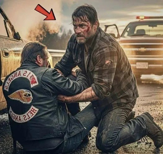 Δεν το σκέφτηκε ούτε για μια στιγμή. Όρμησε μέσα από τον καπνό, έκοψε τη ζώνη ασφαλείας και τράβηξε τον άντρα έξω από το διαλυμένο αυτοκίνητο. Ο Μέισον Μπριγκς δεν ήξερε ότι ο αιμόφυρτος ξένος που μόλις είχε σώσει κουβαλούσε στην πλάτη του το σύμβολο μιας αδελφότητας που φοβόταν αλλά και σέβονταν βαθιά: τους Άγγελους της Κολάσεως. Ο εκκωφαντικός ήχος του μετάλλου που θρυμματιζόταν διέλυσε την ησυχία του αγροτικού δρόμου, σαν πυροβολισμός μέσα στη νύχτα. Ο Μέισον φρέναρε απότομα το φορτηγό του, με την καρδιά του να χτυπάει σαν τύμπανο. Καπνός υψωνόταν από το καπό μιας λιμουζίνας που είχε καρφωθεί πάνω σε ένα δέντρο. Σπασμένα γυαλιά γέμιζαν την άσφαλτο, αντανακλώντας το φως σαν λεπίδες. Μέσα στο όχημα, ένας άντρας ήταν πεσμένος πάνω στο τιμόνι, αναίσθητος. Ο Μέισον δεν δίστασε ούτε δευτερόλεπτο. Το να μεγαλώνει μόνος τον γιο του τού είχε διδάξει πως το σωστό πράγμα δεν περιμένει ποτέ την κατάλληλη στιγμή. Άνοιξε απότομα την πόρτα του οδηγού. Ένα κύμα καυτής ατμόσφαιρας, αναμεμειγμένο με τη μυρωδιά των αερόσακων, τον τύλιξε. «Κράτα γερά!» φώναξε, παλεύοντας να λύσει τη ζώνη ασφαλείας. Ο άντρας αναστέναξε· αίμα κυλούσε στον κρόταφό του. Με μια προσπάθεια, ο Μέισον τον άρπαξε από τους ώμους και τον έσυρε έξω, μόλις τη στιγμή που ο ήχος της διαρροής βενζίνης έκανε το δέρμα του να ανατριχιάσει. Δευτερόλεπτα αργότερα, το αυτοκίνητο τυλίχθηκε στις φλόγες. Οι δυο τους σωριάστηκαν στο χαλίκι. Ο Μέισον, λαχανιασμένος, ένιωσε το βάρος του ξένου πάνω του. Ο άντρας άνοιξε τα μάτια του — γαλανά, καθαρά, κάτω από τη σκόνη και το αίμα. «Μου έσωσες τη ζωή…» ψιθύρισε με βραχνή φωνή. Ο Μέισον έγνεψε. «Είμαι ο Μέισον. Το ασθενοφόρο έρχεται.» Ο άλλος άντρας ανασάλεψε και προσπάθησε να καθίσει. «Φώναξέ με Χοκ», είπε, με φωνή σταθερή παρά τον πόνο. Ο Μέισον παρατήρησε το παλιό, μαυρισμένο δερμάτινο μπουφάν του. Όταν το σήκωσε, είδε το σύμβολο στην πλάτη: ένα φτερωτό κρανίο. Άγγελοι της Κολάσεως. Η ανάσα του κόπηκε. Είχε ακούσει ιστορίες, είχε δει πρωτοσέλιδα, αλλά ο άντρας μπροστά του δεν έμοιαζε καθόλου με εγκληματία. Ο Χοκ τον κοίταξε και του χαμογέλασε αχνά. «Σου χρωστάω ένα, αδερφέ.» Οι σειρήνες πλησίαζαν. Ο Μέισον έγειρε πίσω, χωρίς να ξέρει πραγματικά σε τι είχε μπλέξει. Η σωτηρία ενός ανθρώπου ήταν ήδη κάτι μεγάλο. Αλλά η σωτηρία ενός Άγγελου της Κολάσεως… ήταν κάτι εντελώς διαφορετικό. Οι διασώστες έβαλαν τον Χοκ σε φορείο. Ένας απ’ αυτούς ρώτησε τον Μέισον αν τον ήξερε. «Όχι», απάντησε απλά. Ο Χοκ, προτού τον πάρουν, είπε με χαμηλή αλλά σταθερή φωνή: «Μείνε κοντά. Θα γνωρίσεις τον Ντίζελ και τον Κάτερ.» Και πράγματι, λίγες ώρες αργότερα, ο Μέισον καθόταν σε μια καφετέρια απέναντι από τρεις σιωπηλούς μοτοσικλετιστές. Ο Χοκ μίλησε πρώτος: «Μου έσωσες τη ζωή, Μέισον. Και στον κόσμο μας, αυτό δεν ξεχνιέται.» Ο Ντίζελ, μεγαλόσωμος και με βαθιά φωνή, έσκυψε μπροστά: «Τώρα είσαι μέρος του κύκλου, είτε το θέλεις είτε όχι.» Ο Μέισον κατάπιε. Ήξερε πως είχε περάσει μια γραμμή που δεν είχε επιστροφή. Του πρόσφεραν έναν καφέ. Ο Χοκ, με τον ώμο του τυλιγμένο σε επίδεσμο, τον κοίταξε στα μάτια. «Θα μπορούσες να φύγεις. Αλλά έμεινες. Αυτό λέει πολλά για σένα.» Ο Κάτερ τον παρατηρούσε αμίλητος. Ο Μέισον χαμήλωσε το βλέμμα. «Δεν έψαχνα για ευχαριστίες.» Ο Χοκ χαμογέλασε. «Τέλεια. Τότε δεν θα σε πειράξει αν σου το ξεπληρώσουμε κάποια μέρα.» «Δεν νομίζω ότι χρειάζεται», απάντησε ο Μέισον. Ο Ντίζελ γέλασε βαθιά. «Κανείς δεν το νομίζει… μέχρι να έρθει η μέρα.» Η ένταση ανάμεσά τους ήταν σαν παρτίδα πόκερ με άγνωστους κανόνες. Παρ’ όλα αυτά, όταν ο Χοκ του έδωσε μια κάρτα με τον αριθμό του, ο Μέισον την πήρε. «Πάρε με όταν χρειαστεί», έγραφε. Οι μοτοσικλέτες βρυχήθηκαν και χάθηκαν στον δρόμο. Ο Μέισον έβαλε την κάρτα στο πορτοφόλι του, αποφασισμένος να μην τη χρησιμοποιήσει ποτέ. Όμως λίγες μέρες μετά, όταν είδε δύο άντρες να απειλούν μια ηλικιωμένη ταμία στο πάρκινγκ, η υπόσχεσή του διαλύθηκε. Η γυναίκα ήταν πάντα καλή με τον γιο του, τον Έβαν. Όταν προσπάθησε να τους σταματήσει και τον έσπρωξαν, ο Μέισον έβγαλε την κάρτα και κάλεσε. Ο Χοκ απάντησε αμέσως: «Πού είσαι;» Δέκα λεπτά αργότερα, ο ήχος των μοτοσικλετών γέμισε τον αέρα. Έξι άντρες με δερμάτινα πλησίασαν, και οι δύο επιτιθέμενοι πάγωσαν. Ο Χοκ προχώρησε μπροστά, μίλησε ήρεμα — και όλα τελείωσαν προτού καν αρχίσουν. Ο ταμίας ευχαρίστησε τον Μέισον με δάκρυα. Ο Χοκ τον χτύπησε φιλικά στον ώμο. «Σου το είπα. Τώρα είσαι δικός μας.» Κι εκείνη τη στιγμή, ο Μέισον κατάλαβε ότι είχε ήδη γίνει μέλος αυτού του κόσμου — ενός κόσμου πίστης, αδελφότητας και χρεών που πάντα πληρώνονται. Αργότερα το ίδιο βράδυ, στο τραπέζι της κουζίνας, ο Μέισον έπινε καφέ ενώ ο Έβαν διάβαζε σιωπηλός δίπλα του. Όλα έμοιαζαν ήρεμα. Μέχρι που το τηλέφωνό του δονήθηκε. Στην οθόνη, ένα μήνυμα: **«Κράτα το τηλέφωνό σου πρόχειρο.»** Η καρδιά του άρχισε να χτυπά δυνατά. Για μια στιγμή σκέφτηκε να το σβήσει, να κάνει πως δεν το είδε. Αλλά ήξερε… πως ήταν ήδη πολύ αργά.